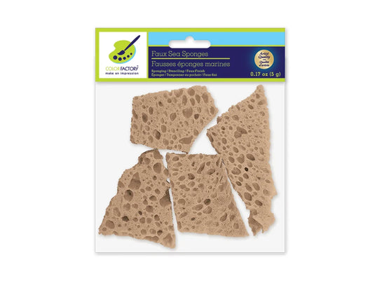 Color Factory: 3"x2" Faux Sea Sponge for Painting/Sponging/Faux-Fini