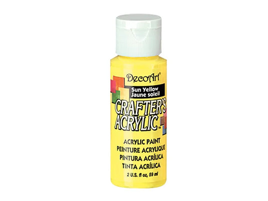 Crafters Acrylic Paint: 2oz Craft & Hobby DCA01-DCA173 A113 SUN YELLOW