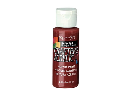 Crafters Acrylic Paint: 2oz Craft & Hobby DCA01-DCA173 21 DEEP RED
