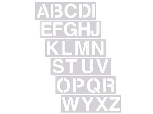 Color Factory: 3" Alphabet Stencil 6-Sht Set