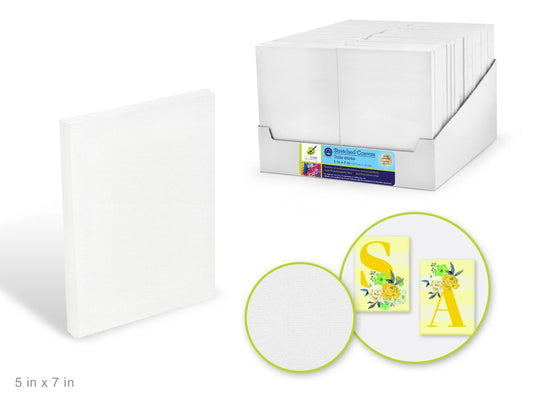 Stretch Artist Canvas: 5"x7" Value Box Triple-Primed
