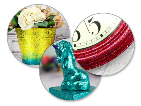 Decoart Paint: 2oz Galaxy Glitter Acrylics DGG01-DGG18 DGG10 Aqua Meteor