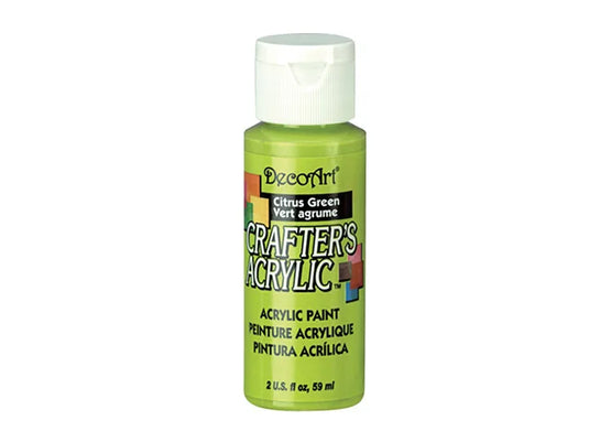 Crafters Acrylic Paint: 2oz Craft & Hobby DCA01-DCA173 A103 CITRUS GREEN