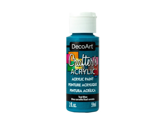 Crafters Acrylic Paint: 2oz Craft & Hobby DCA01-DCA173 A158 Teal Blue