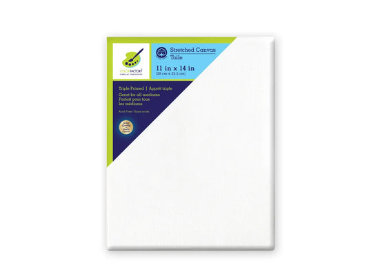 Stretch Artist Canvas: Rect. 11"x14" Primed Back-Stapled