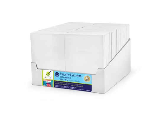 Stretch Artist Canvas: 4"x6" Value Box Triple-Primed