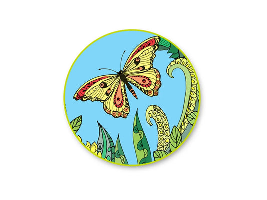 Stretch Artist Printed Canvas: 6"x8" Primed Back-Stapled DIY A) Butterflies