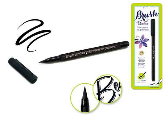 Color Factory: Long-Tip Brush Marker K) Black