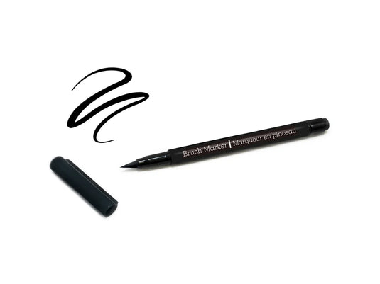 Color Factory: Long-Tip Brush Marker K) Black