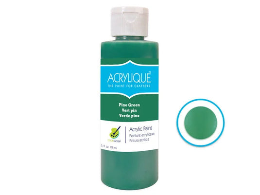 Color Factory: 4oz Acrylique Paint for Crafter's 100 Pine Green