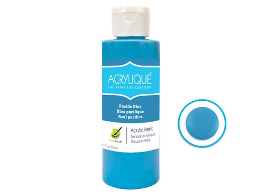 Color Factory: 4oz Acrylique Paint for Crafter's 120 Pacific Blue
