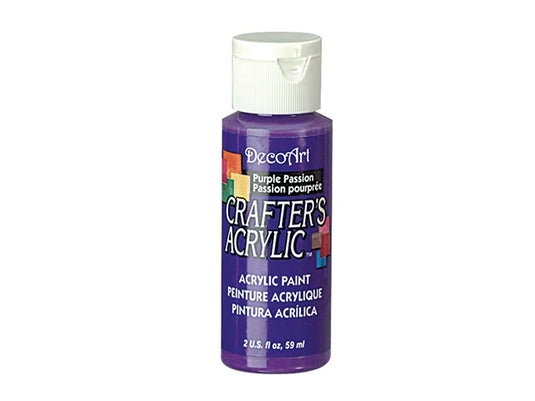 Crafters Acrylic Paint: 2oz Craft & Hobby DCA01-DCA173 72 PURPLE PASSION