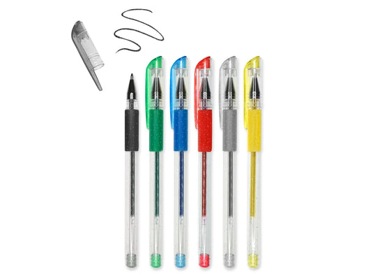 Color Factory Tool: Color-Flow Glitter Gel Pen 'Living In Color' Premium B) Metallics
