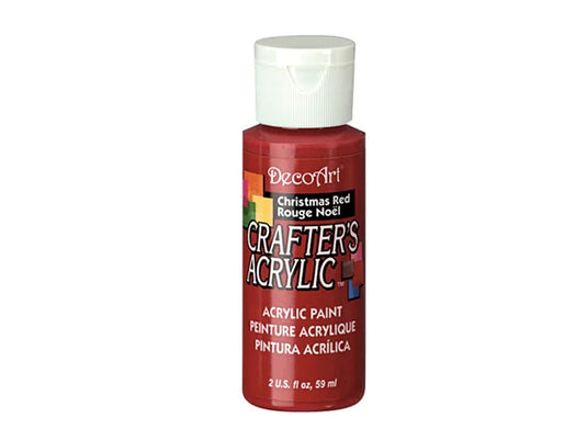 Crafters Acrylic Paint: 2oz Craft & Hobby DCA01-DCA173 20 CHRISTMAS RED