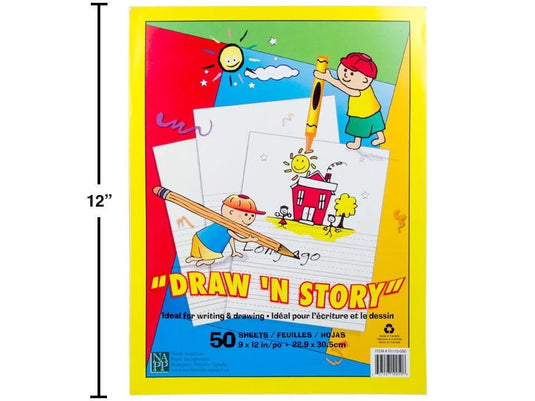50-sheet 9" x 12" Draw 'N Story, bulk