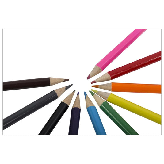 O.WKs. 16-pc Colouring Pencils, window box (HZ)