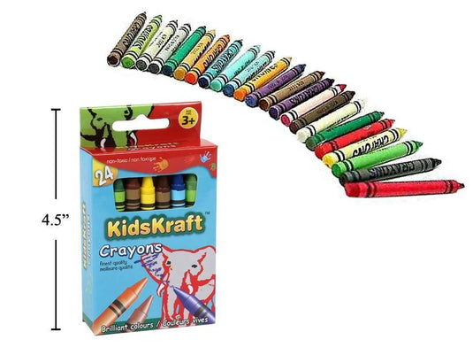 KD.Kr. 24-pc Crayons, window box