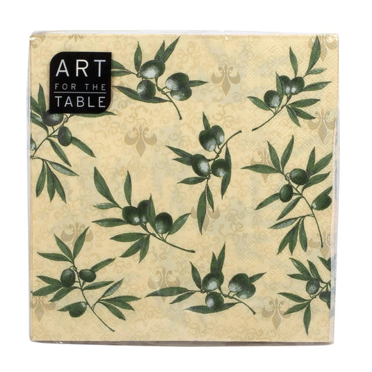 20-PC Olives Napkin, 2-ply, 13"x13" 18gsm, Ploybag