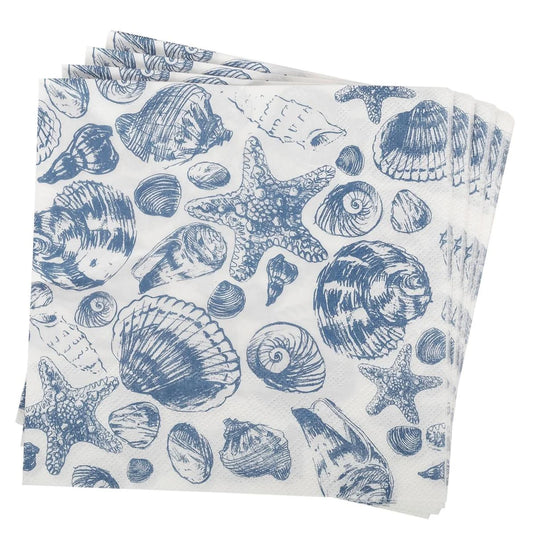 20-PC Shells Napkin, 2-ply, 13"x13" 18gsm, Ploybag