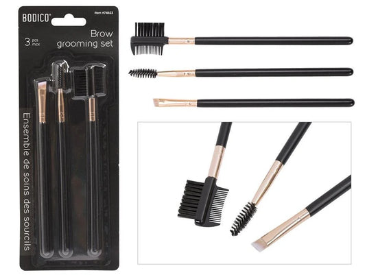 Bodico, 3pcs Eyebrow Grooming Set, b/c