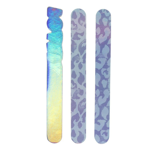 Bodico, 3-pc Nail File, Lilac Mix, pvc bag with insert