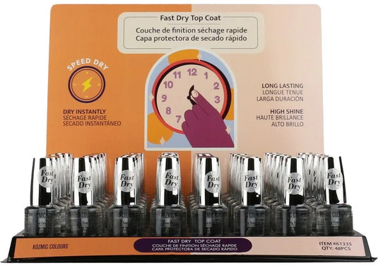 FAST DRY TOP COAT NAIL POLISH TRAY
