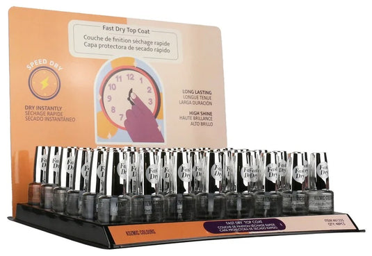 FAST DRY TOP COAT NAIL POLISH TRAY