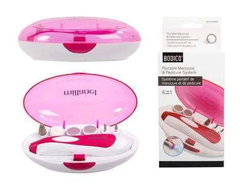Bodico, Portable Mani/Pedicure Set cordless, b/o, col box, 13x4x3cm