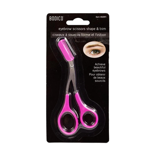 Bodico, Eyebrow Scissors, b/c fuschia pink