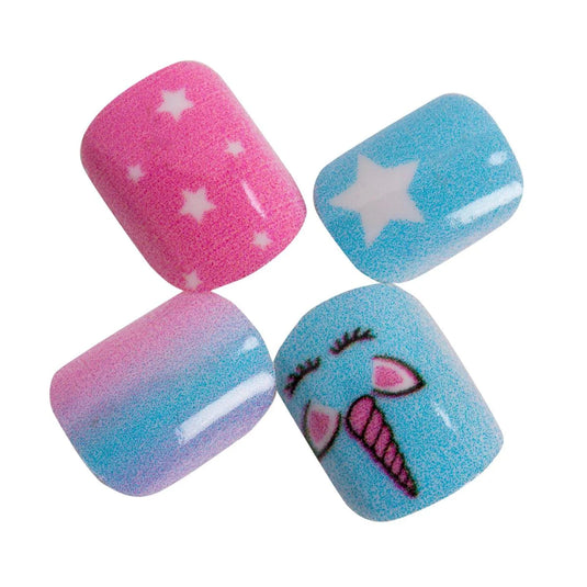 Bodico, 12pc Girls Fashion Nails, pre-glued