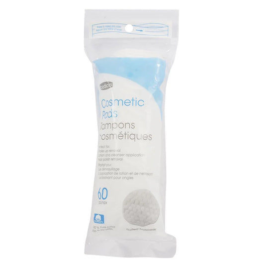 Bodico 60-pc small QUILTED cosmetic pads, 100% cotton(HZ)