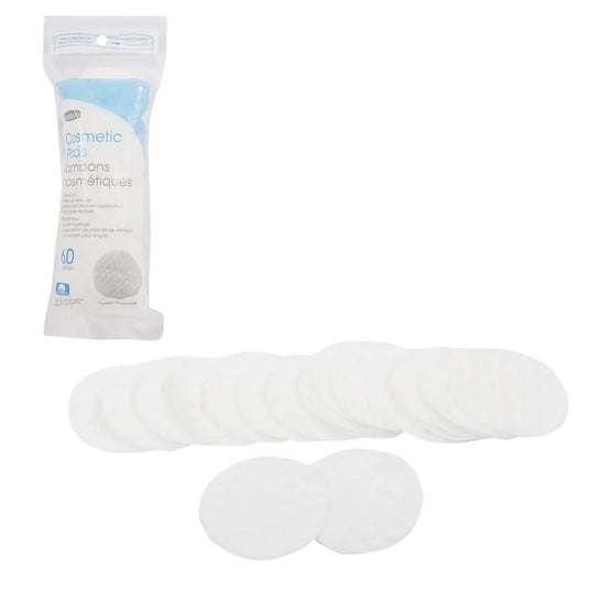 Bodico 60-pc small QUILTED cosmetic pads, 100% cotton(HZ)