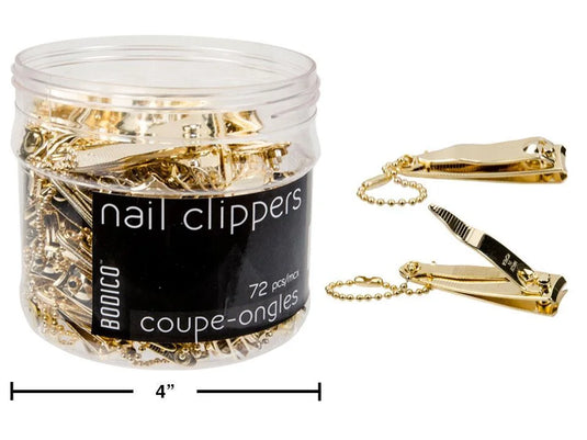 Bodico Nail Clipper w/ Chain, Gold, 54mm