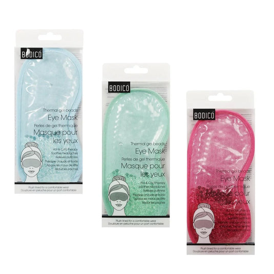 Bodico, Gel Beads Eye Mask w Plush Back, printed pvc box
