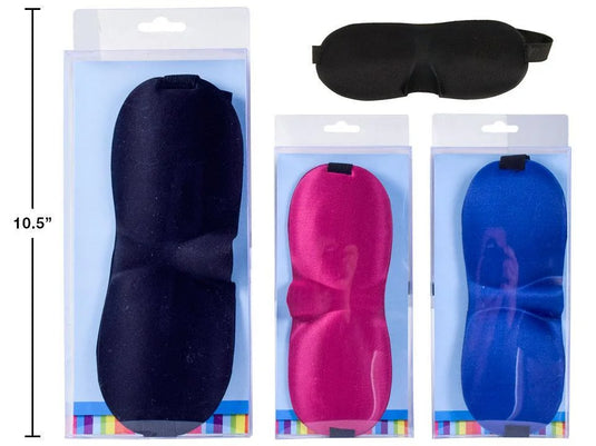 Bodico, Contoured Eye Mask, 9x3.5", pvc box w/insert