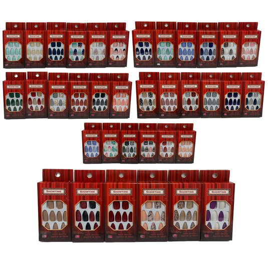 ONGLES/ SHOWTIME SALON QUALITY NAILS W/ GLUE