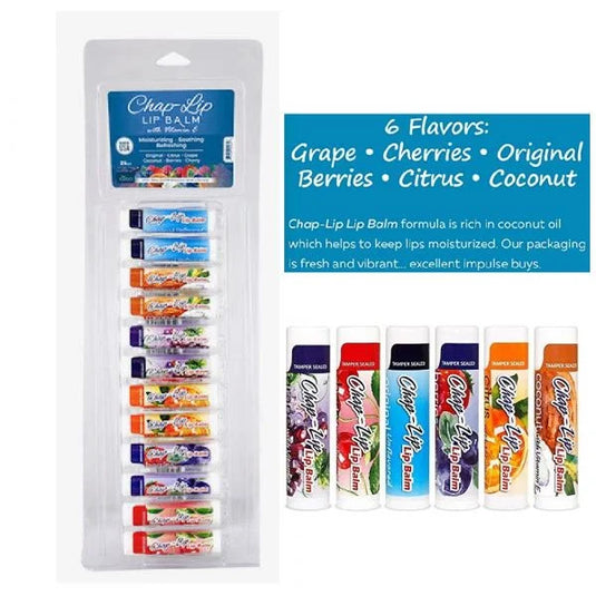 CHAP-LIP 24CT X 4.2G ASSORTED STRIP