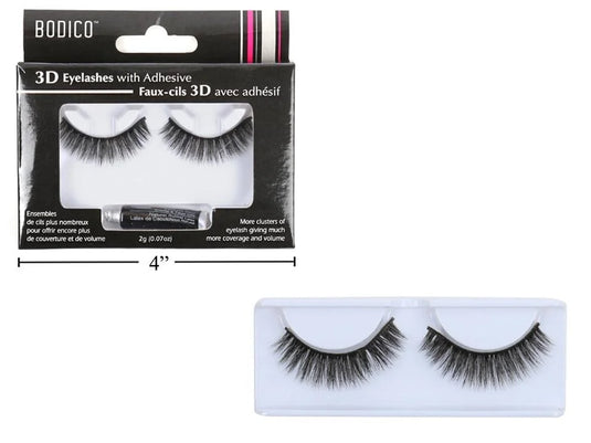 Bodico, 3D Lux Eyelashes, with adhesive, col box