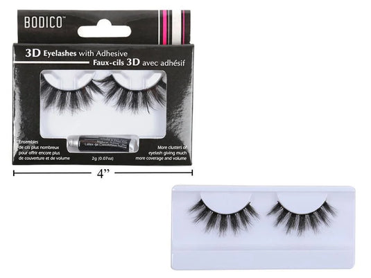 Bodico, 3D Dancer Eyelashes with adhesive, col box