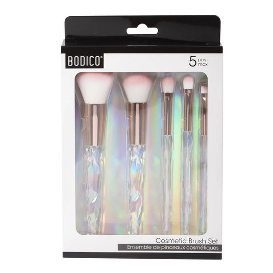 Bodico, 5-pc Cosmetic Brush Set, Holographic
