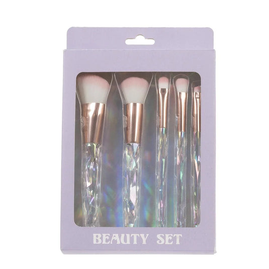 Bodico, 5-pc Cosmetic Brush Set, Holographic