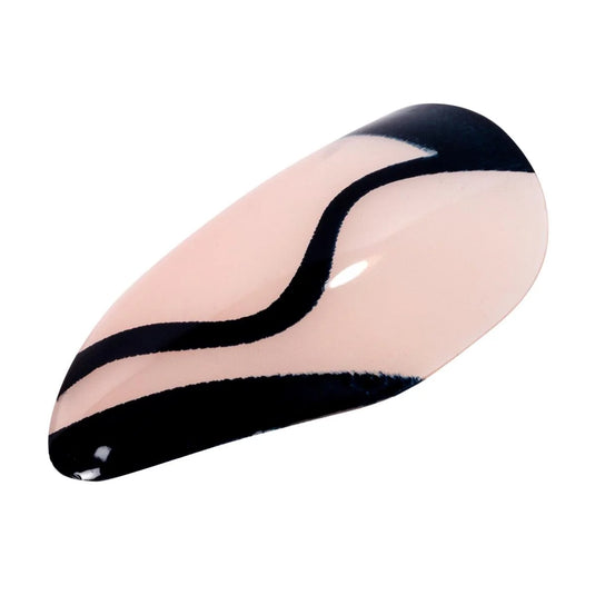 Bodico, 12p Fashion French Tip Nail w 2g glue