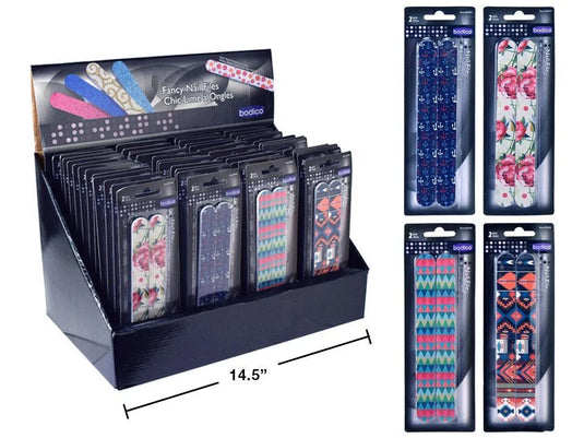 Bodico 2-pc Fancy Nail File Set, b/c