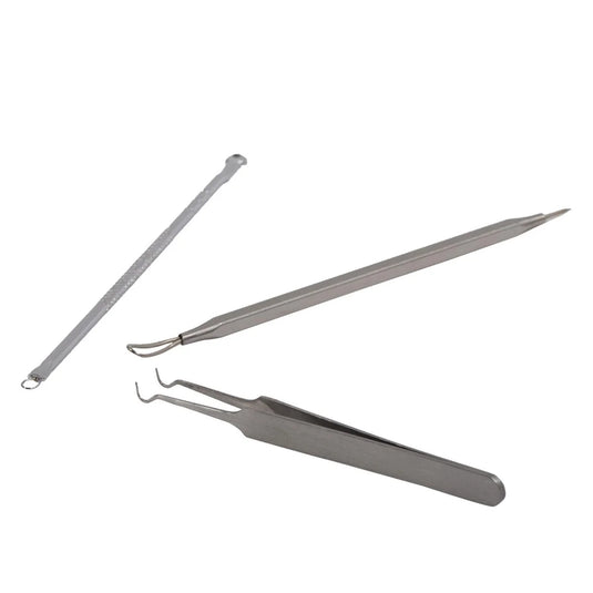 Bodico 3pc SS Facial Extraction Set double blister