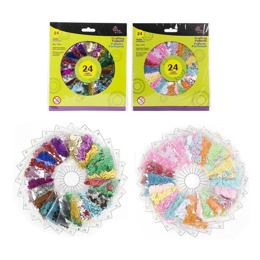 T4C, 24 Styles Paillette kit 2 collections, 48g. Pouch