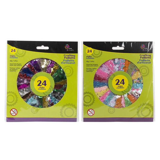 T4C, 24 Styles Paillette kit 2 collections, 48g. Pouch