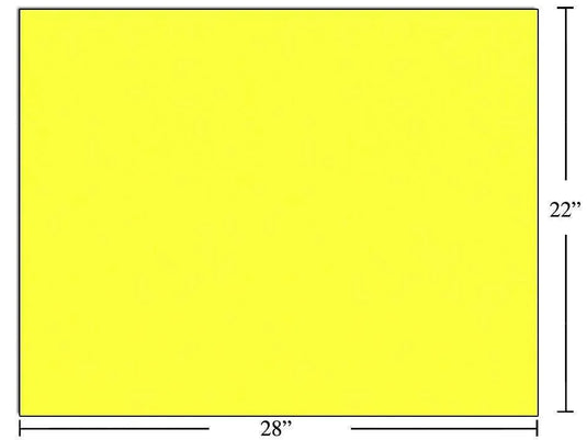 22x28" Bristol Board, Fluorescent Yellow