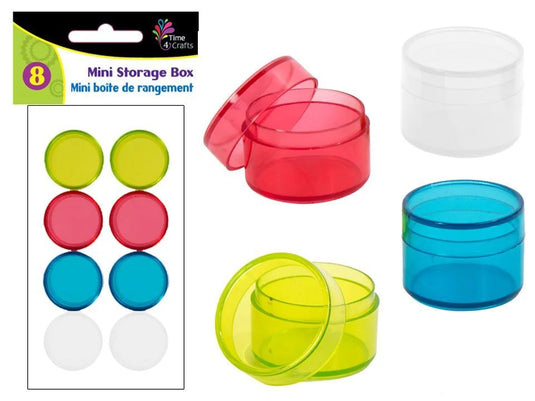 T4C 8 pcs Round Mini containers
