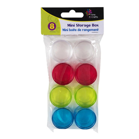 T4C 8 pcs Round Mini containers