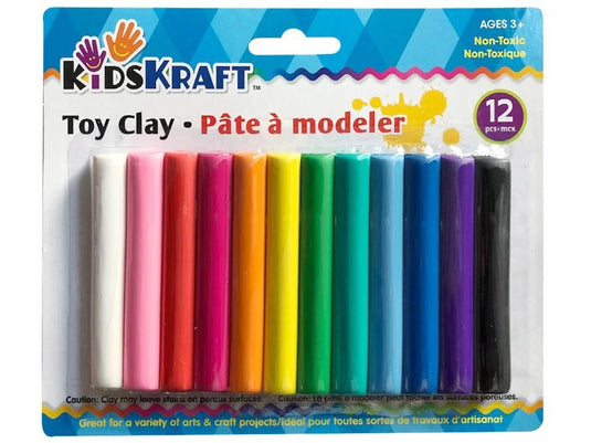 KD.Kr. 12-pc Toy Clay Modelling Set, b/c